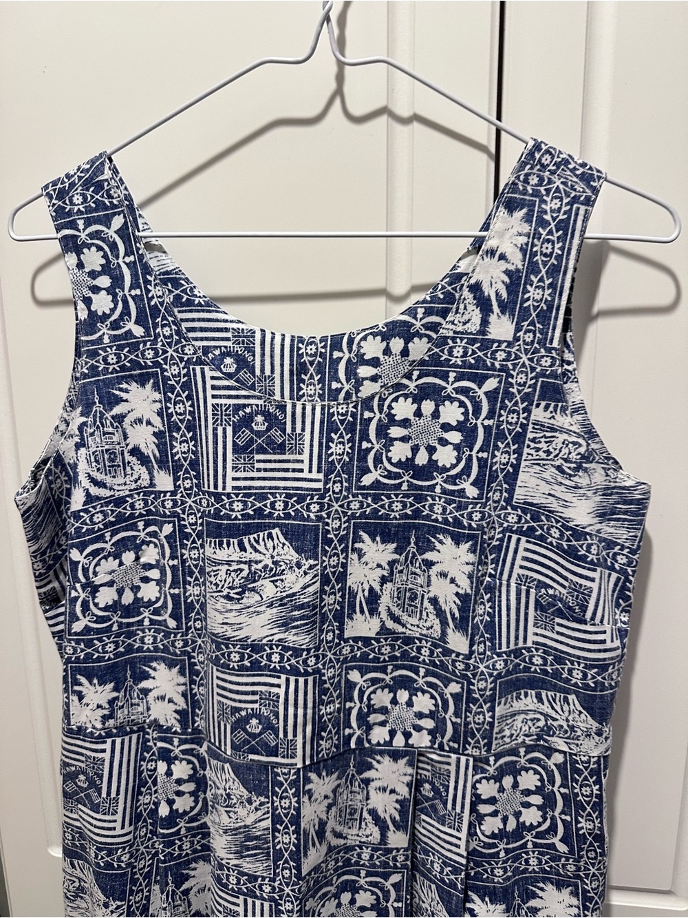 Reyn Spooner Women’s Hawaiian Maxi Dress Vintage Tiki Retro Resort